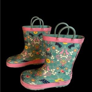 Land chief floral rain boots